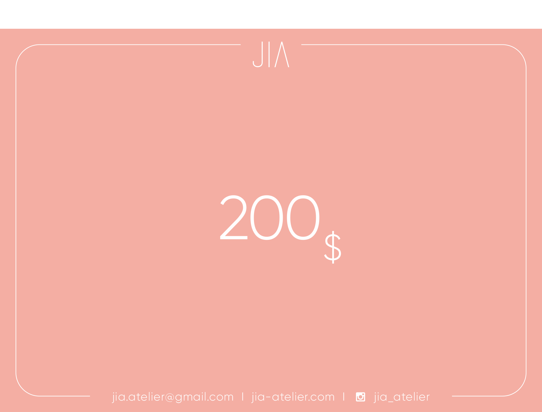 GIFT CARD - J I Λ atelier