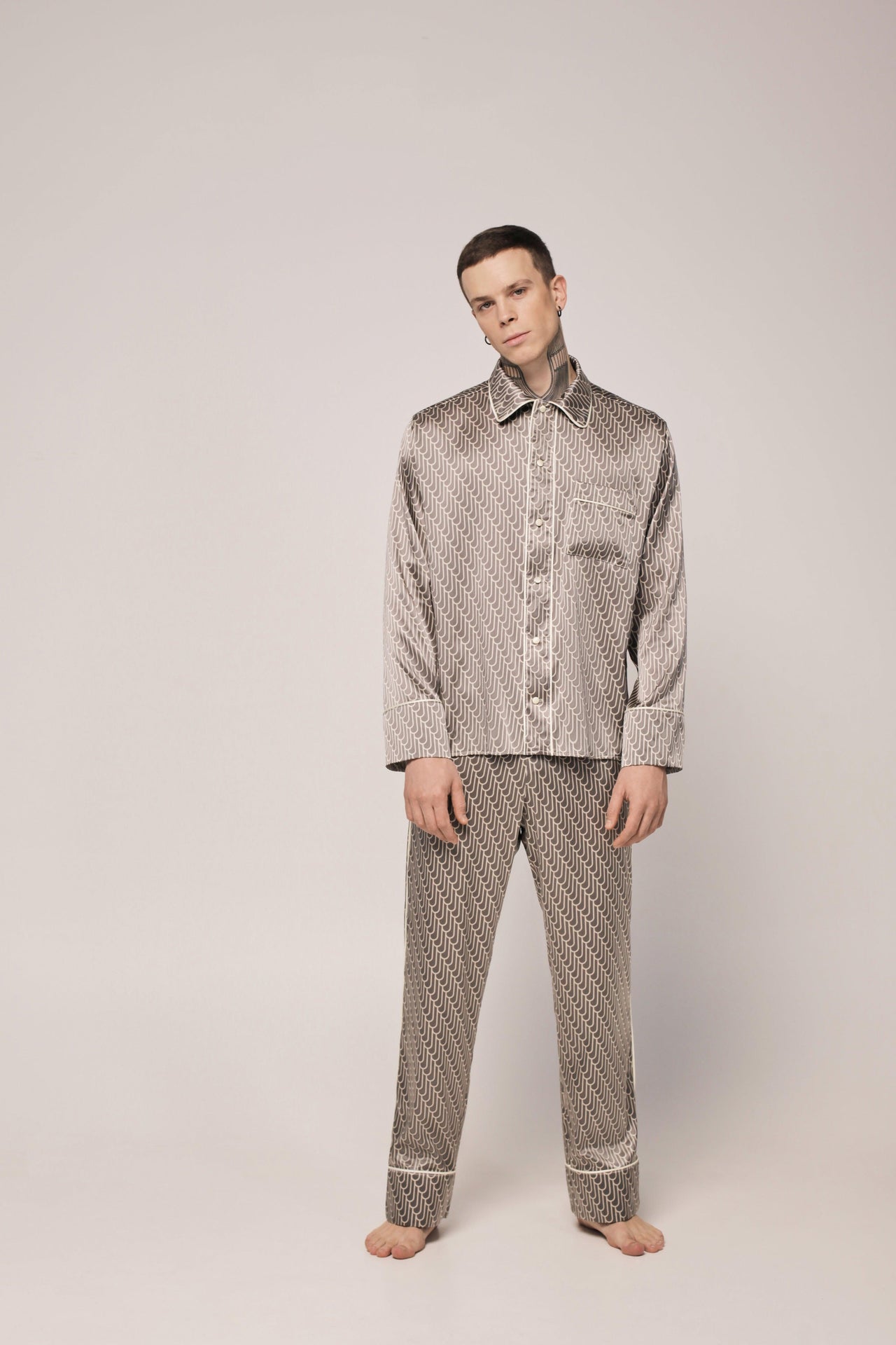 SILK PAJAMAS for MAN - J I Λ atelier